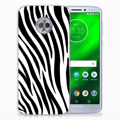 Motorola Moto G6 Plus TPU Hoesje Zebra Motorola Moto G6 Plus TPU Hoesje Zebra