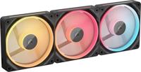 Corsair LX120-R RGB iC PC-ventilator Zwart (b x h x d) 120 x 120 x 20 mm - thumbnail