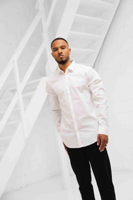 Pure Path Casual Overhemd Heren Wit - Maat L - Kleur: Wit | Soccerfanshop