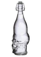 Schedelvormig Duurzame Glazen Waterfles 1000ml Koude Dranken - thumbnail