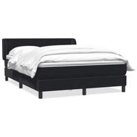 Boxspring met matras fluweel zwart 140x210 cm - thumbnail