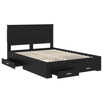 Bedframe met lade met hoofdeinde met opslag Bewerkt hout