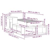 Bedframe zonder matras massief grenenhout 90x200 cm - thumbnail