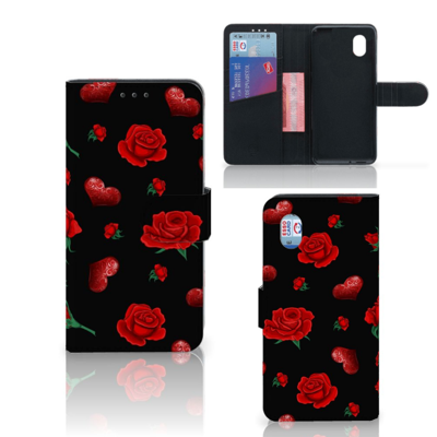 Valentine Hoesje Alcatel 1B (2020) Met Pasjes Vakken En Ruimte Voor Briefgeld | Book Case Valentine Hoesje Alcatel 1B (2020) Met Pasjes Vakken En Ruimte Voor Briefgeld | Book Case