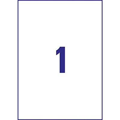 Avery-Zweckform 6125 Etiketten 210 x 297 mm Papier Wit 10 stuk(s) Permanent hechtend Universele etiketten Inkt, Laser, Kopie 10 vel Avery-Zweckform 6125 Etiketten 210 x 297 mm Papier Wit 10 stuk(s) Permanent hechtend Universele etiketten Inkt, Laser, Kopie 10 vel