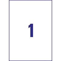 Avery-Zweckform 6125 Etiketten 210 x 297 mm Papier Wit 10 stuk(s) Permanent hechtend Universele etiketten Inkt, Laser, Kopie 10 vel - thumbnail