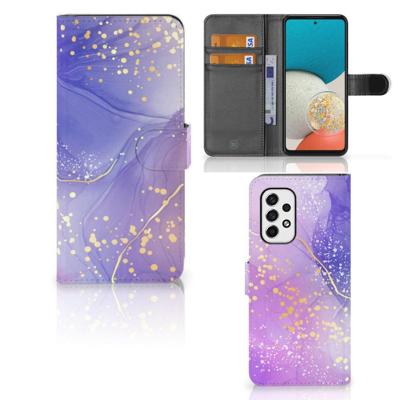 Hoesje voor Samsung Galaxy A53 Watercolor Paars Hoesje voor Samsung Galaxy A53 Watercolor Paars