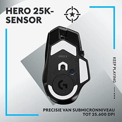 Gamingmuis - Draadloos - Logitech G - G502 X Lightspeed - Zwart