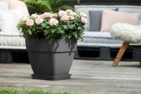 Elho pot vibia campana vierkant 30cm - antraciet - thumbnail