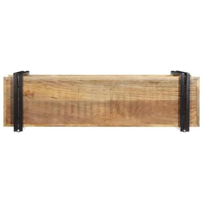 Wandschap 110x33x45 cm massief ruw mangohout Wandschap 110x33x45 cm massief ruw mangohout