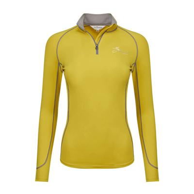 LeMieux Climate Base Layer techshirt geel maat:l