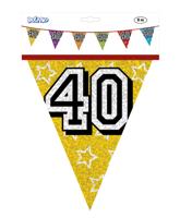 Holografische vlaggenlijn &apos;40&apos; (8 m) - thumbnail