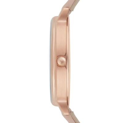 Emporio Armani AR2510 Horloge Kappa staal-leder rosekleurig-nude 32 mm