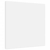 VidaXL Canvasdoeken 12 st stof en massief grenenhout wit - thumbnail