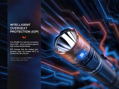Fenix Light PD36R Pro Zaklamp werkt op een accu LED 2800 lm 169 g