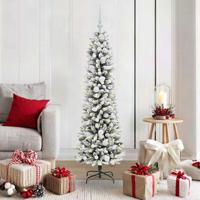 Kunstkerstboom met 150 LED Wit 150 cm PVC en Metaal en Plastic - thumbnail