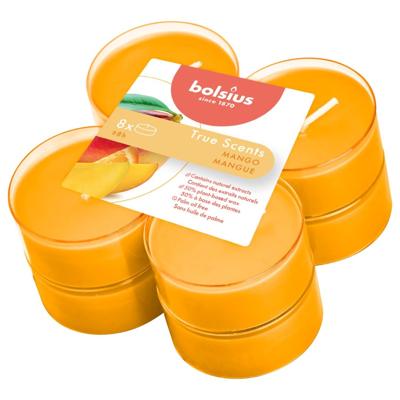 Bolsius maxilicht true scents mango 8 stuks