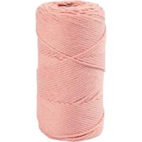Creativ Company Macramé koord, l: 198 m, d 2 mm, roze, 330 gr/ 1 rol - thumbnail