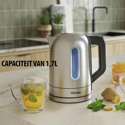 Tristar WK-1344 Waterkoker Aantal/Volume: 1.7 l RVS (zijdemat)