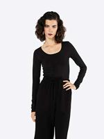 Only 15204712 Onllive Love L/s O-neck Top T-shirt Lange Mouw Black 15204712 - thumbnail