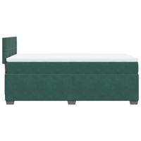 Boxspring met matras fluweel donkergroen 80x200 cm - thumbnail