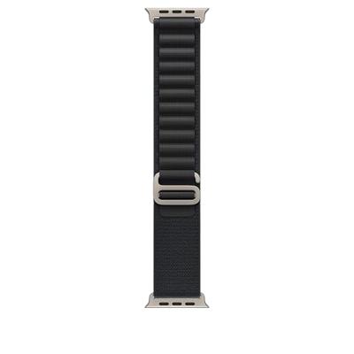 Apple Watch Band - Alpine Loop - 49 mm - Zwart - Medium