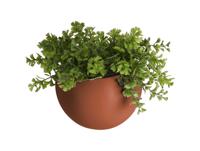 Bloempot Globe 14,5x 14x 9,8 cm - warm grijs - thumbnail