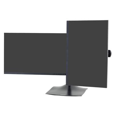 Ergotron 33-322-200 Monitorvoet Aantal monteerbare displays: 2 Display(s) 48,3 cm (19) - 61 cm (24) Zwart, Antraciet Staand, Kantelbaar, Draaibaar