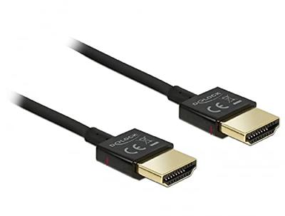 Delock 85117 HDMI-kabel HDMI Aansluitkabel HDMI-A-stekker 0.25 m Zwart Vergulde steekcontacten, 4K UHD, Verdraaid, Afgeschermd (drievoudig) Delock 85117 HDMI-kabel HDMI Aansluitkabel HDMI-A-stekker 0.25 m Zwart Vergulde steekcontacten, 4K UHD, Verdraaid, Afgeschermd (drievoudig)