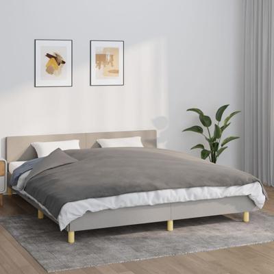 VidaXL Verzwaringsdeken met hoes 155x220 cm 11 kg stof grijs VidaXL Verzwaringsdeken met hoes 155x220 cm 11 kg stof grijs