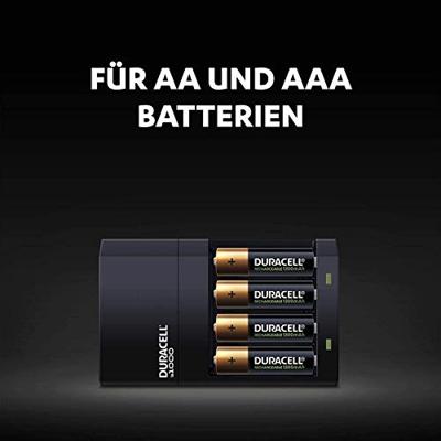 Oplader + Oplaadbare Batterijen DURACELL CEF14 2 x AA + 2 x AAA HR06/HR03 1300 mAh (1 Stuks)