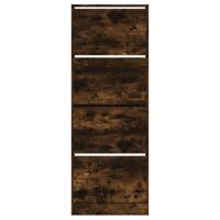 VidaXL Schoenenkast 60x21x163,5 cm bewerkt hout gerookt eikenkleurig - thumbnail