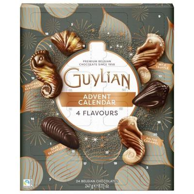 Guylian chocolade adventskalender, doos van 247 gram