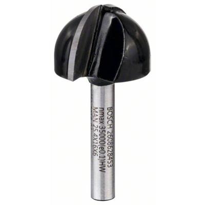 Bosch Accessories 2608628453 Halfrondprofielfrees Hardmetaal Ronde boog Lengte 49 mm Afmeting, Ø 25.4 mm Werklengte 15.60 mm Schachtdiameter 6 mm Bosch Accessories 2608628453 Halfrondprofielfrees Hardmetaal Ronde boog Lengte 49 mm Afmeting, Ø 25.4 mm Werklengte 15.60 mm Schachtdiameter 6 mm