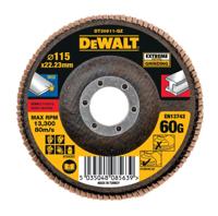DeWalt Accessoires Lamellen schuurschijf EXTREME 115x22.2mm 60G - DT30611-QZ - 1 stuk - DT30611-QZ - thumbnail
