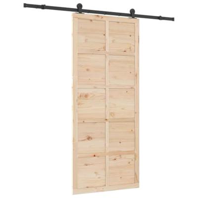 Schuifdeur Bruin 100 x 208 cm Massief grenenhout