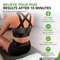 Tunturi Spijkermat met kussen - Acupressuur - Meditatie Mat - Acupunctuur Set - 68x42x2 cm - Mint - thumbnail