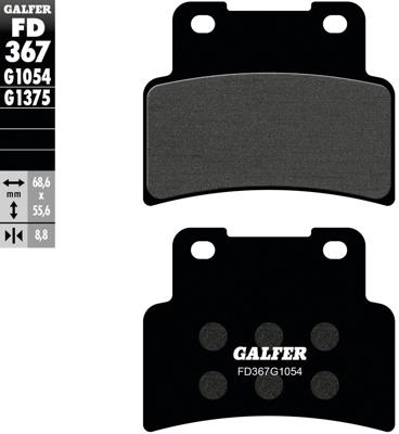 GALFER remblokken "fd367" brake pad fd367 g1054 organic street