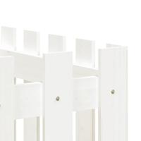 Plantenbak verhoogd hekontwerp 200x50x70 cm grenenhout wit - thumbnail
