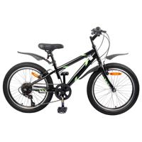 Kinderfiets 24 Inch 6-Speed voor 8-12 jaar oud Zwart - thumbnail