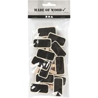 Creativ Company Schoolbord met wasknijpers, afm 4x2 cm, 12 stuk/ 1 doos - thumbnail