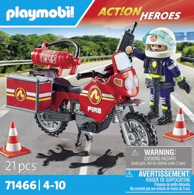 PLAYMOBIL Action Heroes brandweer op de plaats van het ongeval 71466