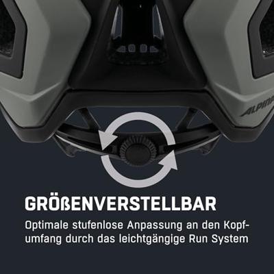 Olympic Sportswear Alpina sports mtb helm comox 52-57 mat grijs