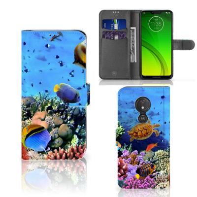Motorola Moto G7 Power | Telefoonhoesje | Met pasjeshouder | Vissen