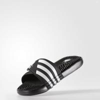 Adidas Adissage Slipper zwart wit - thumbnail