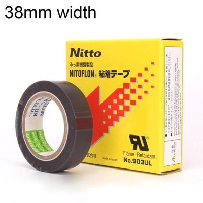 No.903UL 0 08 mm dikte NITTO DENKO Teflon hoogtemperatuur Tape voor afdichting Machine formaat: 38 mm * 10 m