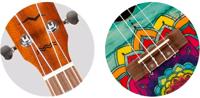 Flight Art Series AUC-33 Mansion concert ukelele met gigbag - thumbnail