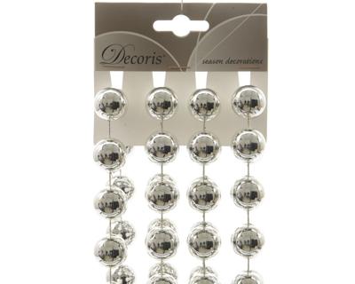 Kralenketting Kerstboom XXL 270cm Zilver