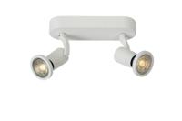 Lucide JASTER-LED - Plafondspot - LED - GU10 - 2x5W 2700K - Wit - thumbnail