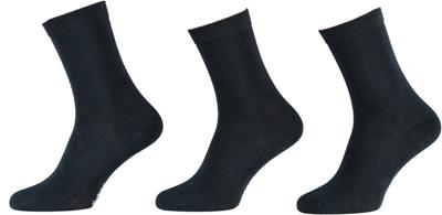 3-paar Bamboe sokken - Hoge sokken voor dames en heren - 38 - Blauw - 38